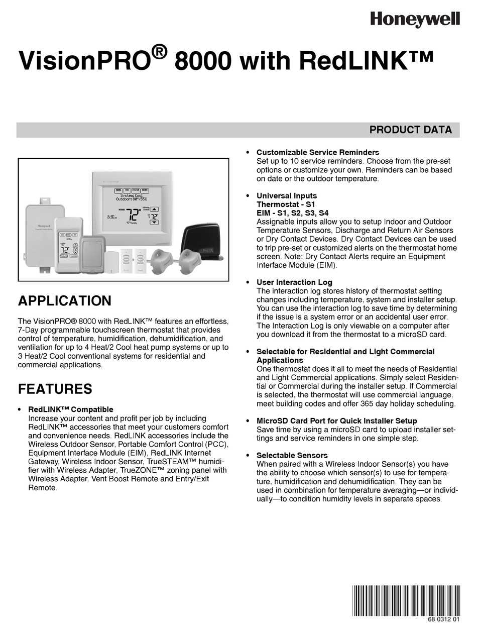 Unveiling The Honeywell Redlink Wireless Thermostat Manual A